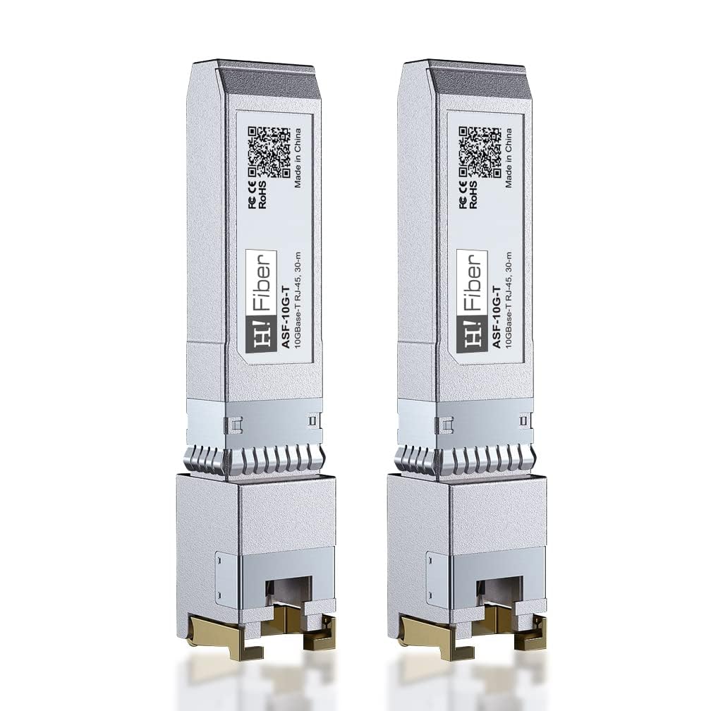 HPE 1.25/2.5/5/10GBASE-T SFP+ Transceiver, SFP+ to RJ45, 10G Copper Modul 2-Pack