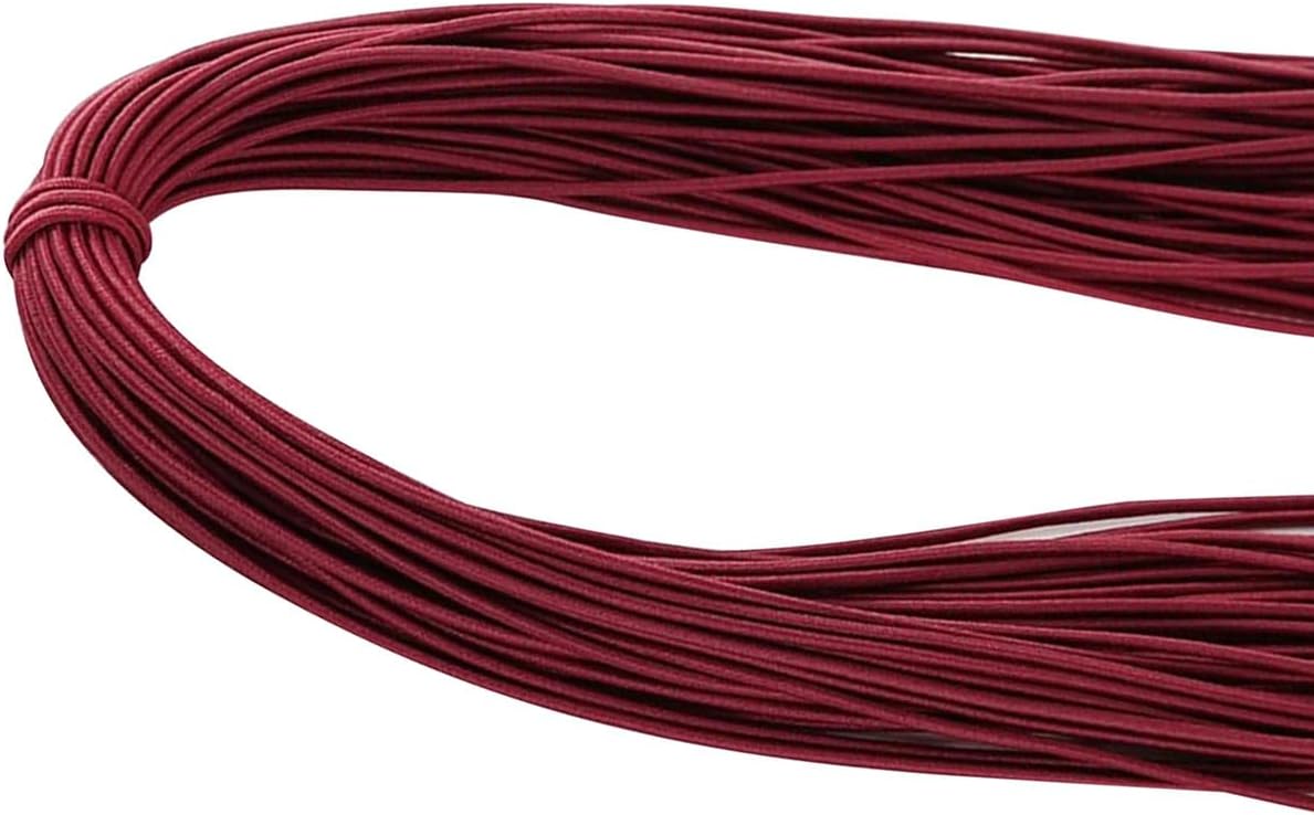 ECYC Ltd 11 Yards 2mm Round Elastic Cord, High Elasticity String Beading Thread Strings for Jewelry Making, Sewing and DIY Crafts