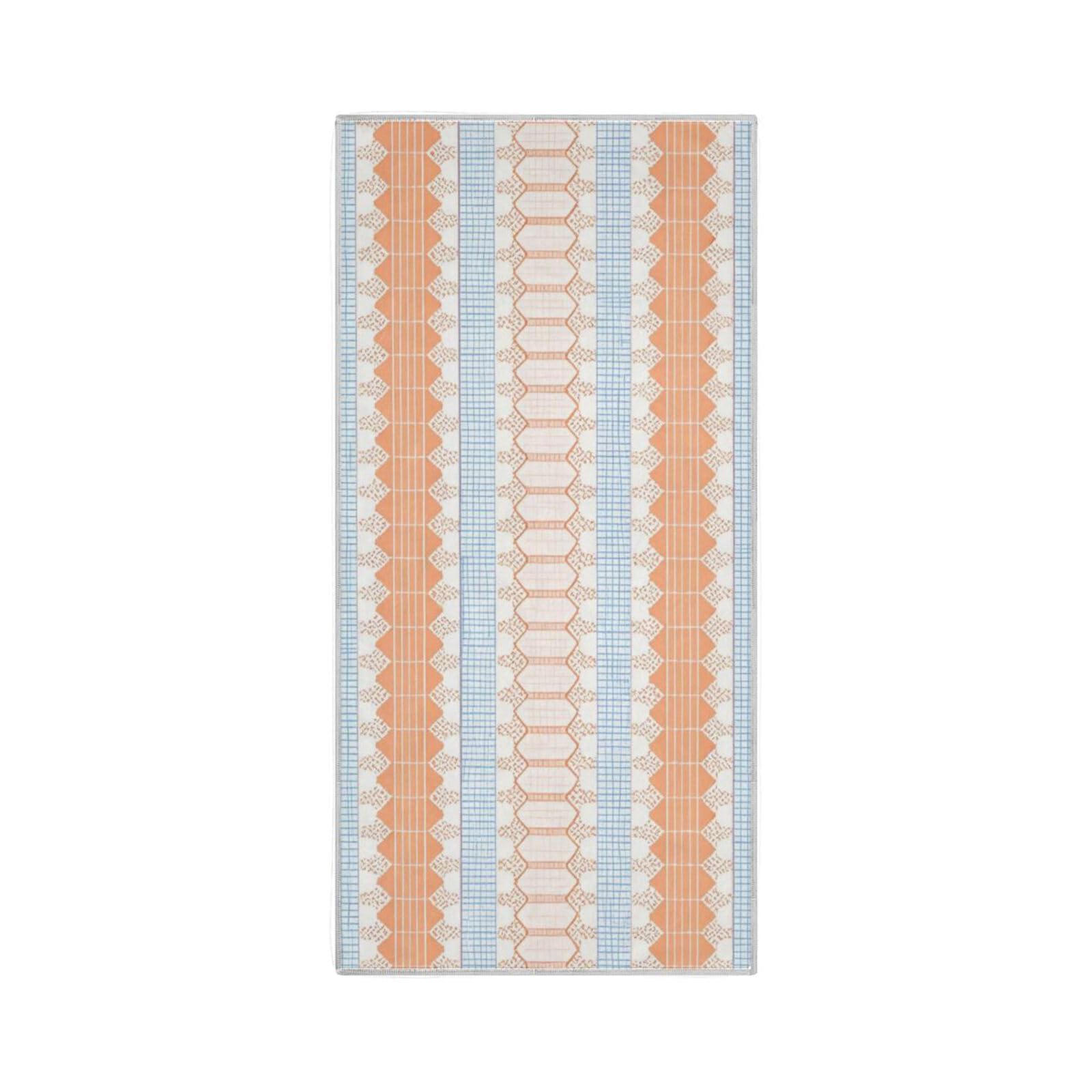 Yoogain Blue Orange Cute Lace Stripes Cute Hand Towels for Kitchen Quick Drying Towel for Shower Bathroom washcloths Set Hand Towels Gym Hand Towel Sports 30