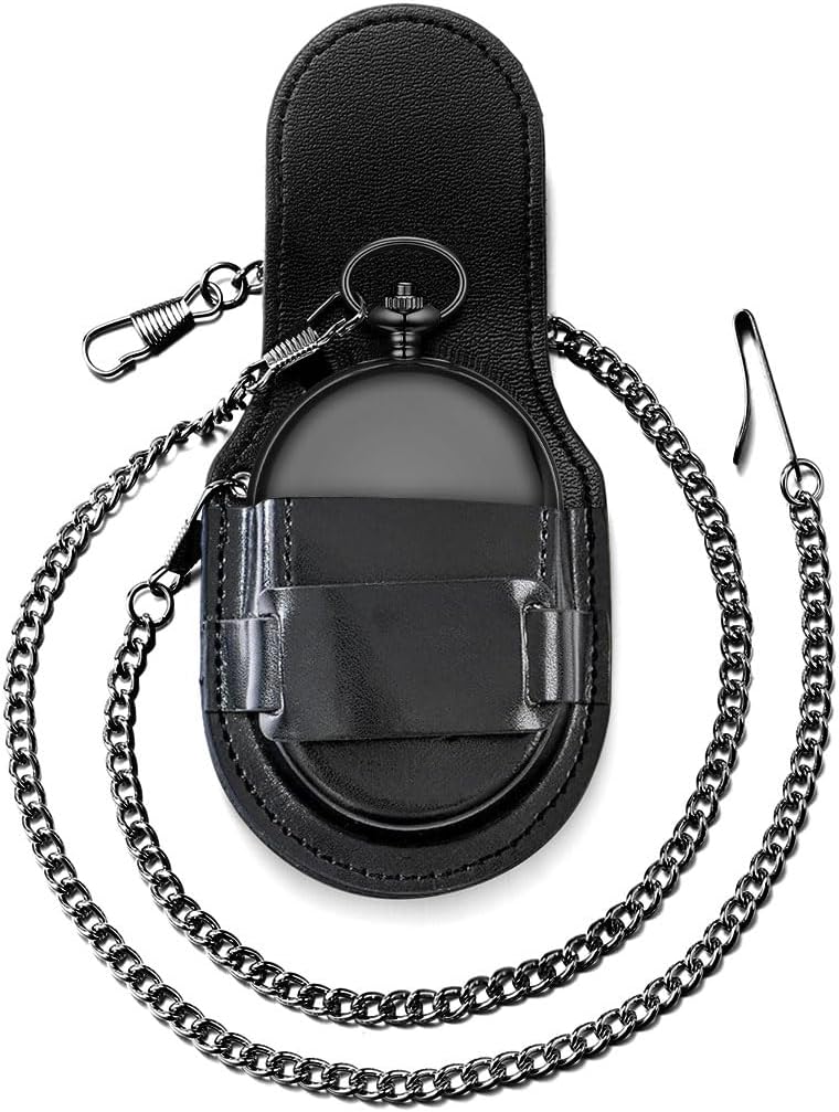 - Smooth Quartz Pocket Watches for Men Classic Arabic Digital Luminous Dial & Day Date Pocket Watch with Chain Christmas Graduation Birthday Gifts