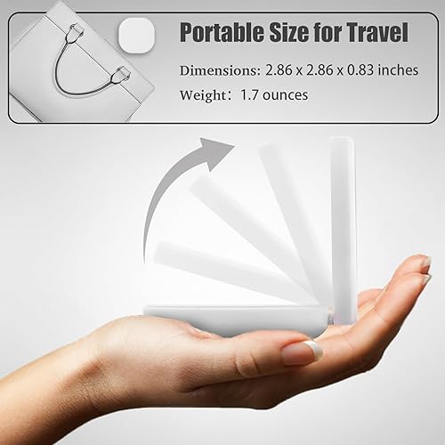 Miniatura 5 de Funda para lentes de contacto, funda de contacto portátil con herramienta aplicadora de lentes de contacto y 3 fundas de solución extra para remojo