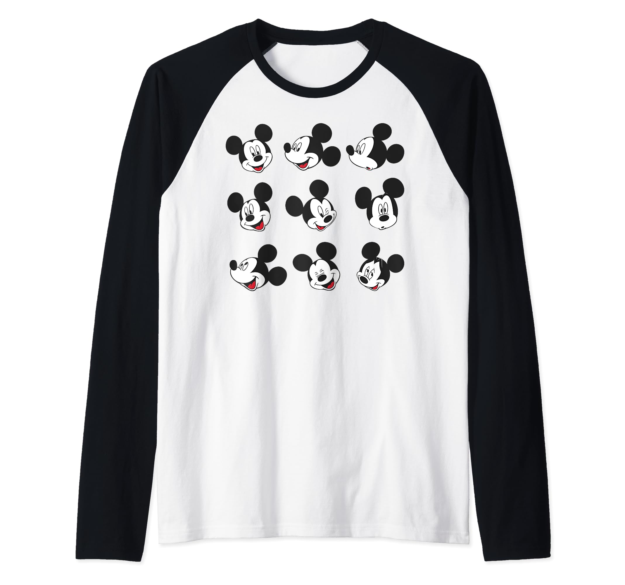 Mickey Mouse tee shirt baseball Disney vintage graphique imprimé manches raglan - 2