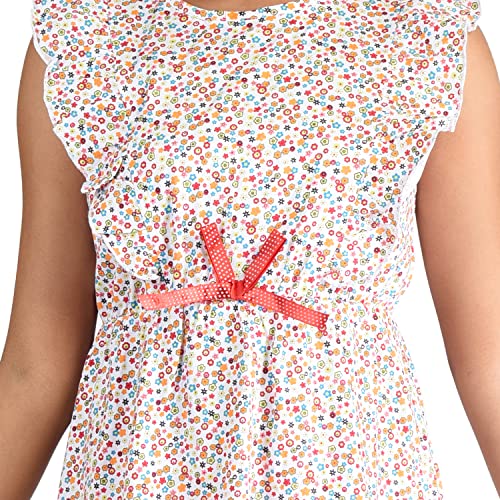 Image of Clothe Funn Cotton Girls Sleeveless Frock Knee-Length Casual Dress