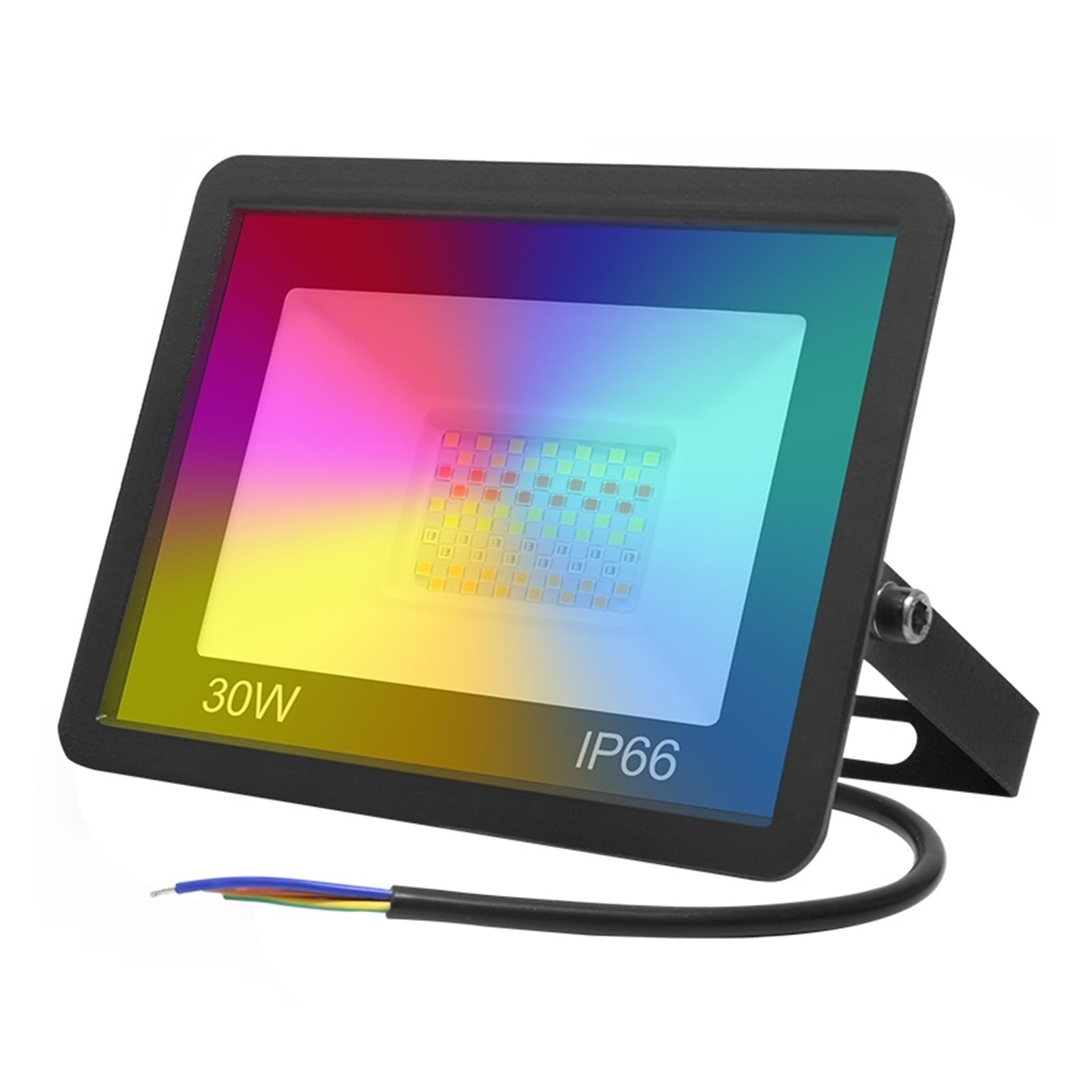 bettght Tuya Smart WiFi RGB Floodlight 100W 50W 30W Waterproof LED Reflector Flood Light Street Lamp RGB Dimmable(30w)