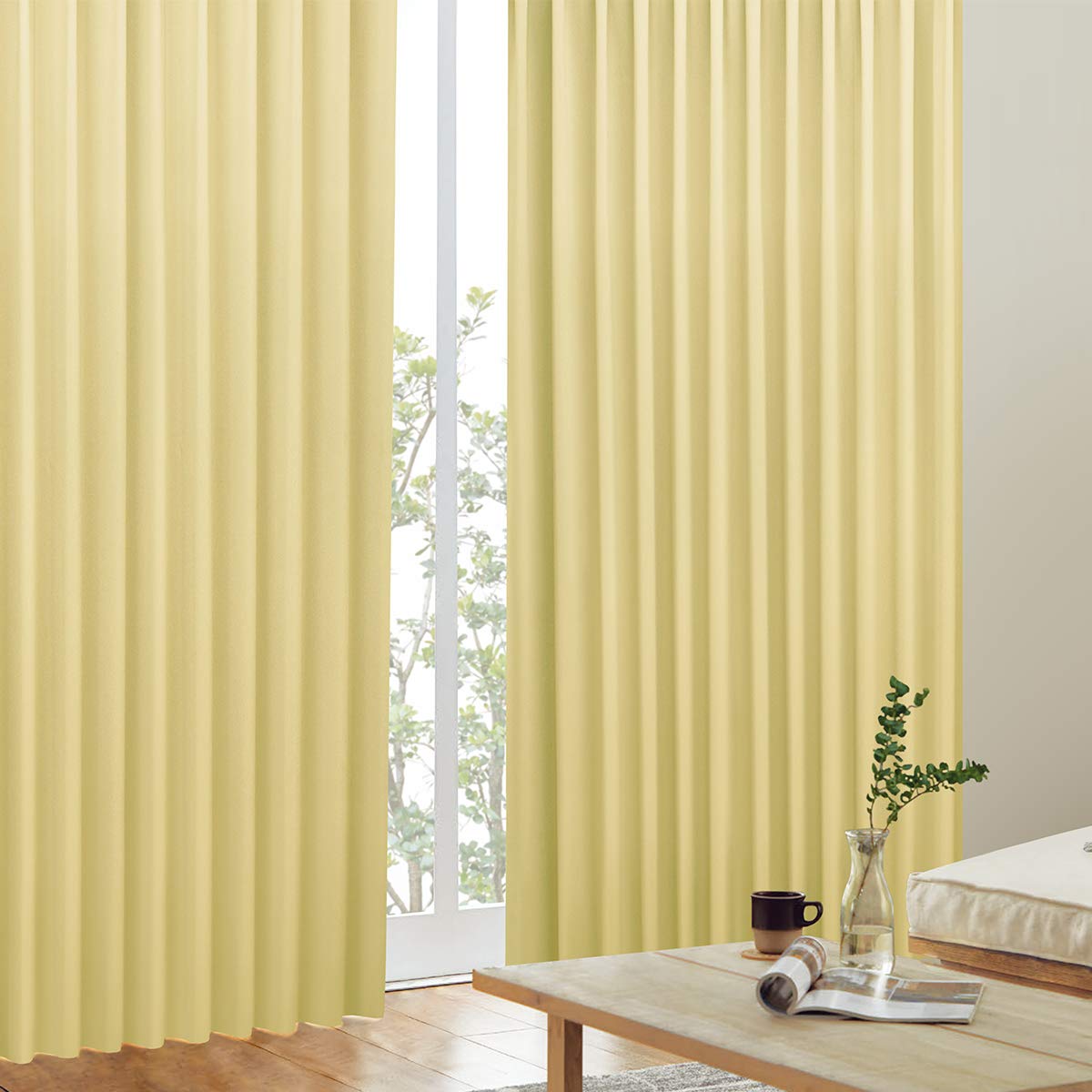 Amazon｜カーテンくれない 「K-wave-D-plain WS縫製」 1級遮光 × 1級