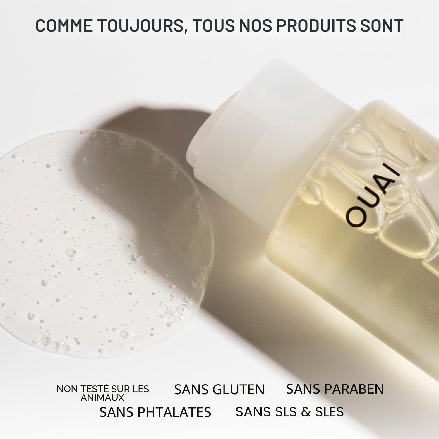 OUAI Recharge de Shampooing Fin – Shampooing Volumisant avec Kératine Renforcante, Biotine et Huile de Graines de Chia pour Cheveux Fins – Apporte un Volume Léger – Soins Capillaires Sans Parabène