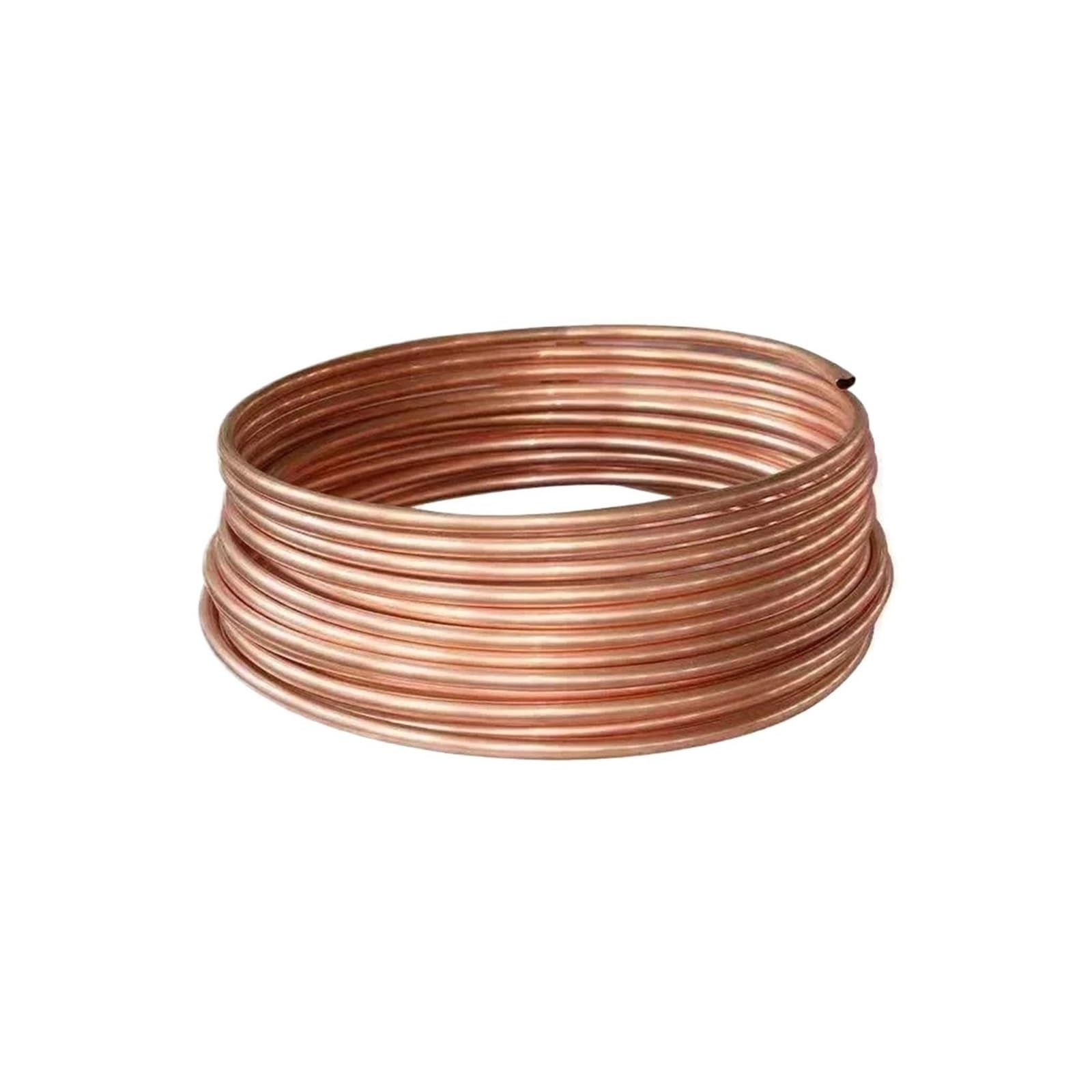 T2 Red Soft Copper Capillary Tube, Compatible For Universal, OD 2mm To 12mm Coil Pipe For Refrigeration And Air Conditioning
