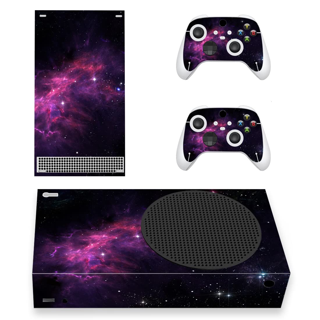 playvital Blue Nebula Custom Vinyl Skins for Xbox Series S, Wrap Decal Cover Stickers for Xbox Series S Console Controller — view 10