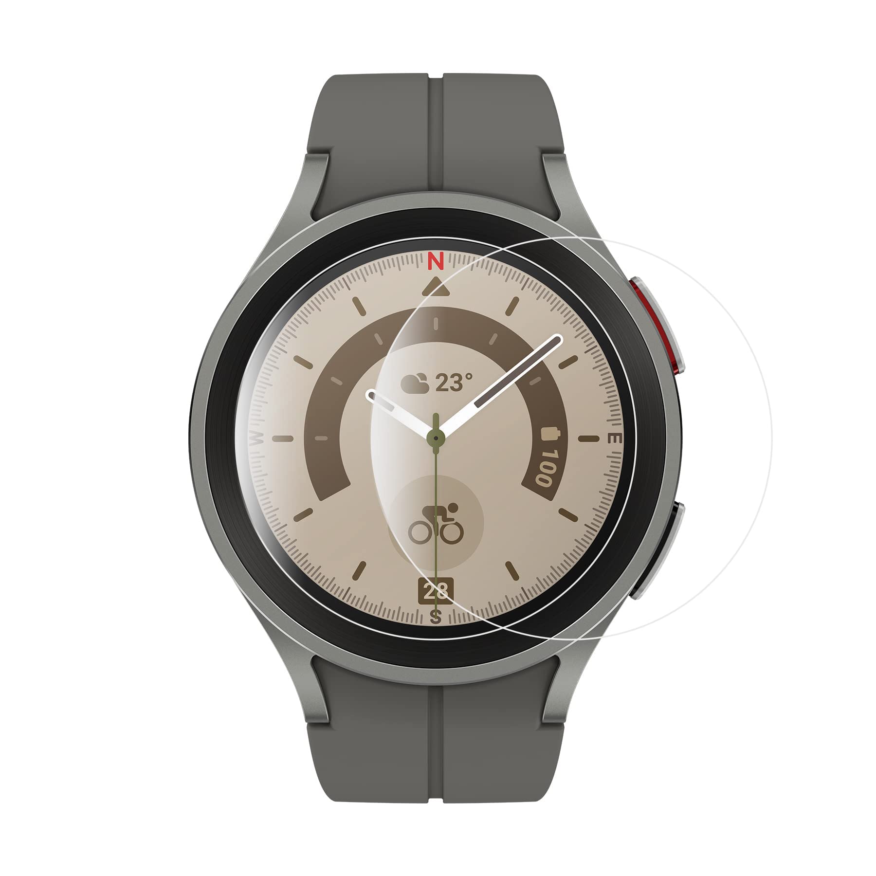 Amazon.co.jp: Galaxy Watch5 Pro 45MM ガラスフィルム 2枚 