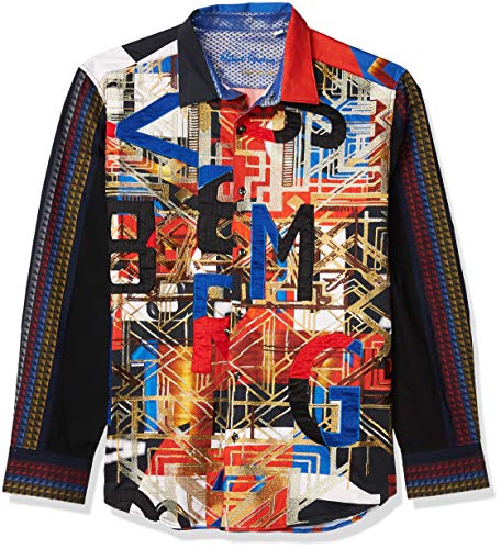 Robert Graham Men's L/S Woven Shirt, Multi, Large