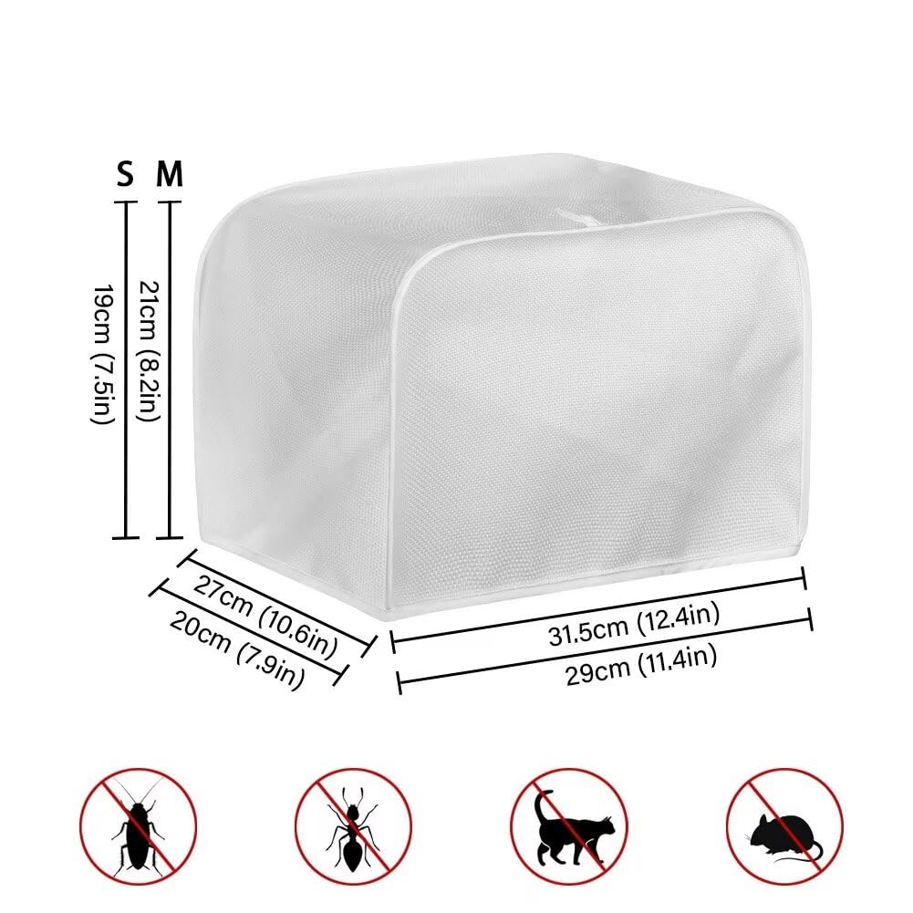 Wanzuoeng Polynesian Flower Print Toaster Cover, Dust-proof Microwave Toaster Oven Cover Washable Toaster Oven Dust Cover, 2 Slice Microwave Oven Cover Small Kitchen Appliance Dust Covers