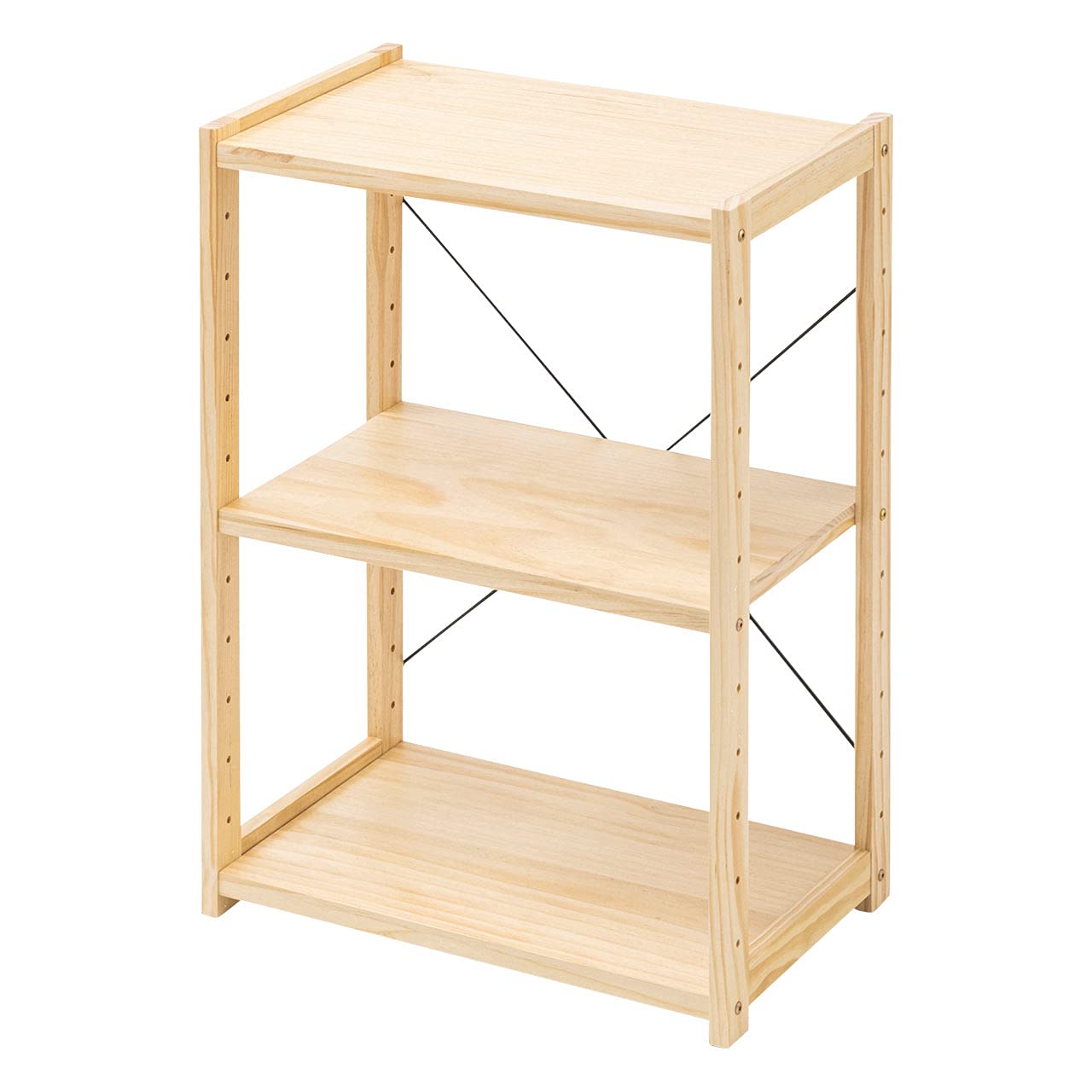 OLD PINE WOOD】オールドパイン3段シェルフ OLD PINE WOOD】オールドパイン3段シェルフ