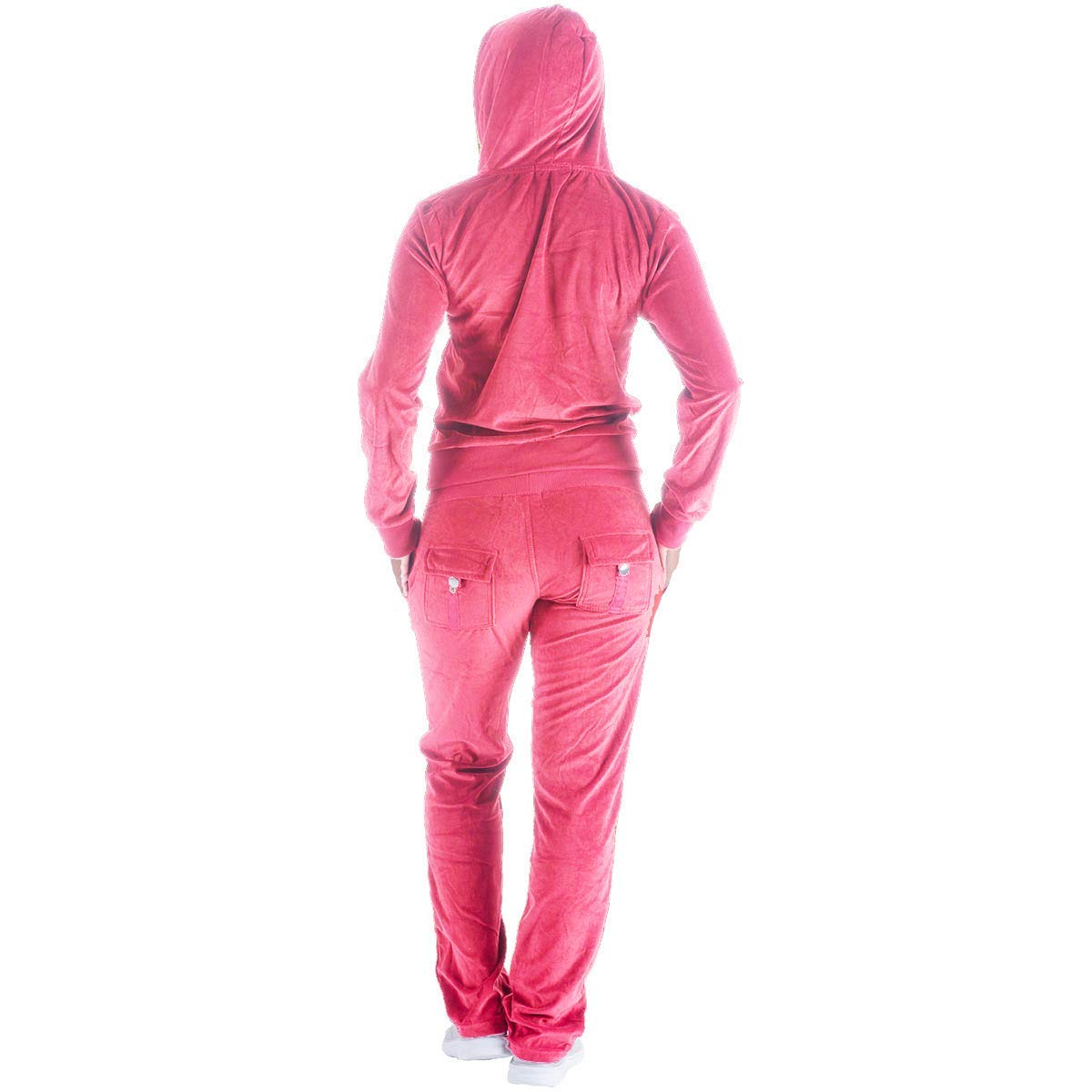 Facitisu Damski dres treningowy, zestaw 2-częściowy aksamitny dres, bluza do joggingu, bluza i spodnie dresowe, stroje sportowe