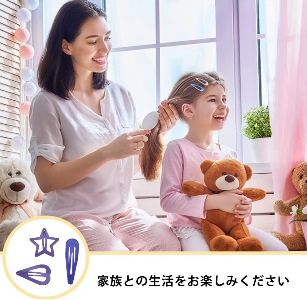 Amazon | ヘアピン 100個セット さまざまな形 かわいい 白い DIY材料