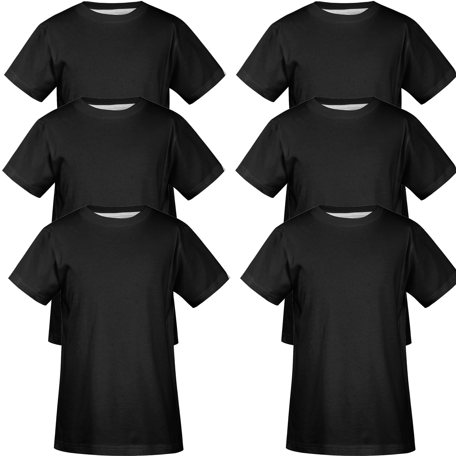 Męskie jednokolorowe bawełniane t-shirty wielopak miękkie oddychające koszulki z okrągłym dekoltem codzienny niezbędny krój na co dzień 1/3/5/6/12 sztuk różne kolory