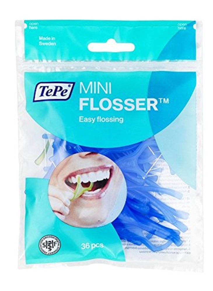 TePe Mini Flosser Diş İpleri, Çatallı (2 paketi)