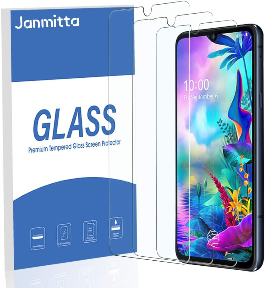 [3-Pack] Janmitta for LG G8X Thinq Screen Protector, (Not for LG Dual Screen) HD Protector [Anti-Scratch] [No-Bubble], Tempered Glass Film Glass for LG G8X Thinq/LG V50s Thinq