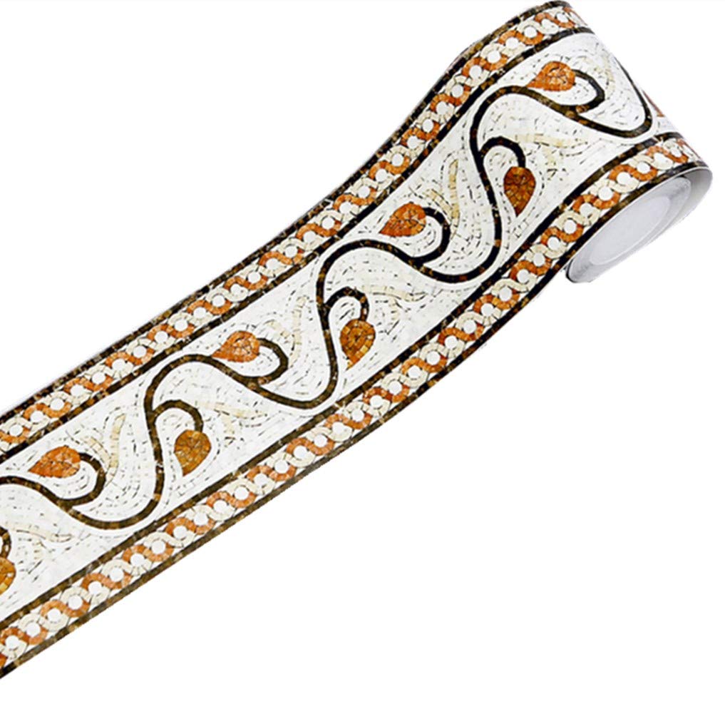 Mosaïque 3D orange frise murale Amao pour dynamiser votre crédence