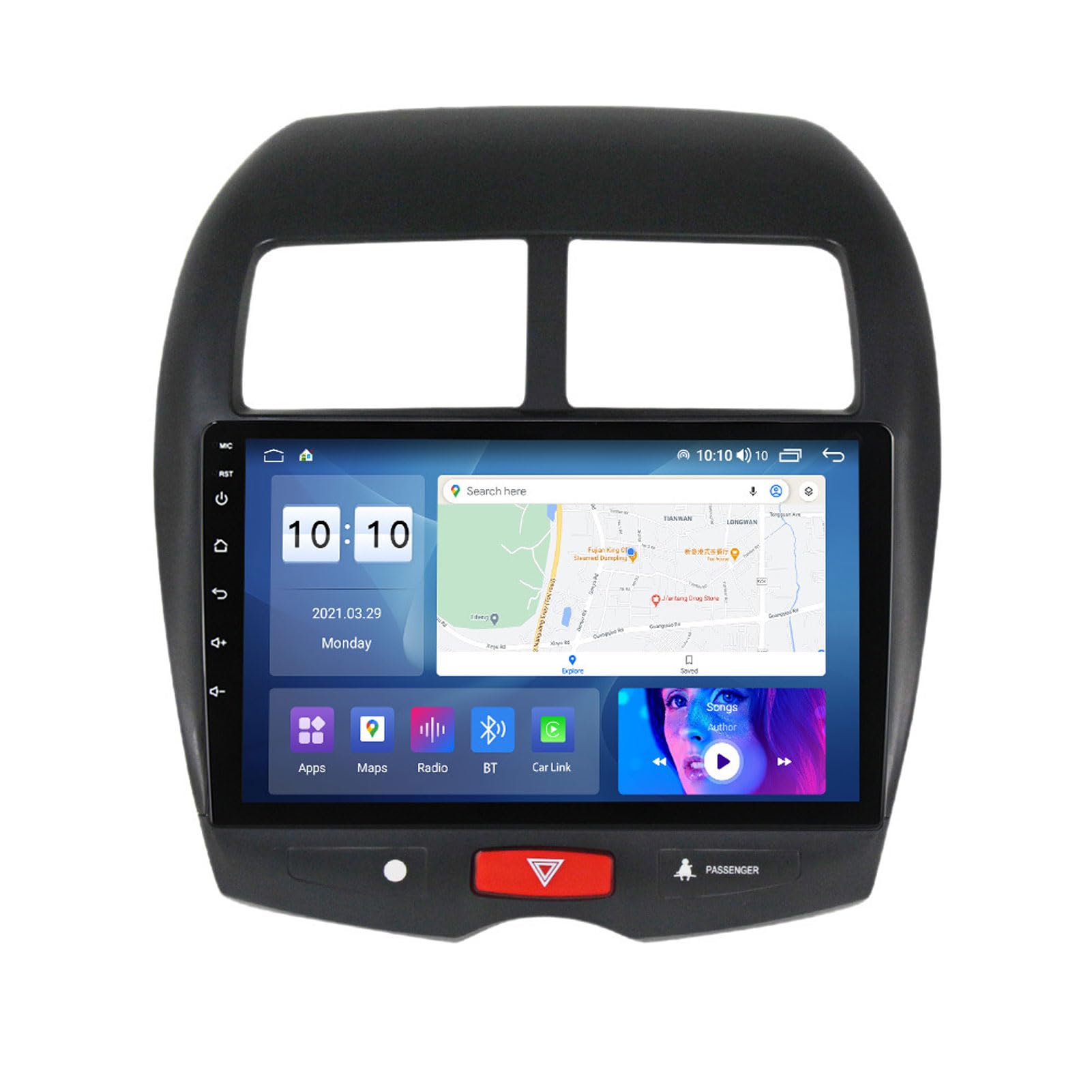 Autoradio CarPlay sans fil pour voyager connecté en Mitsubishi ASX 2010-2016