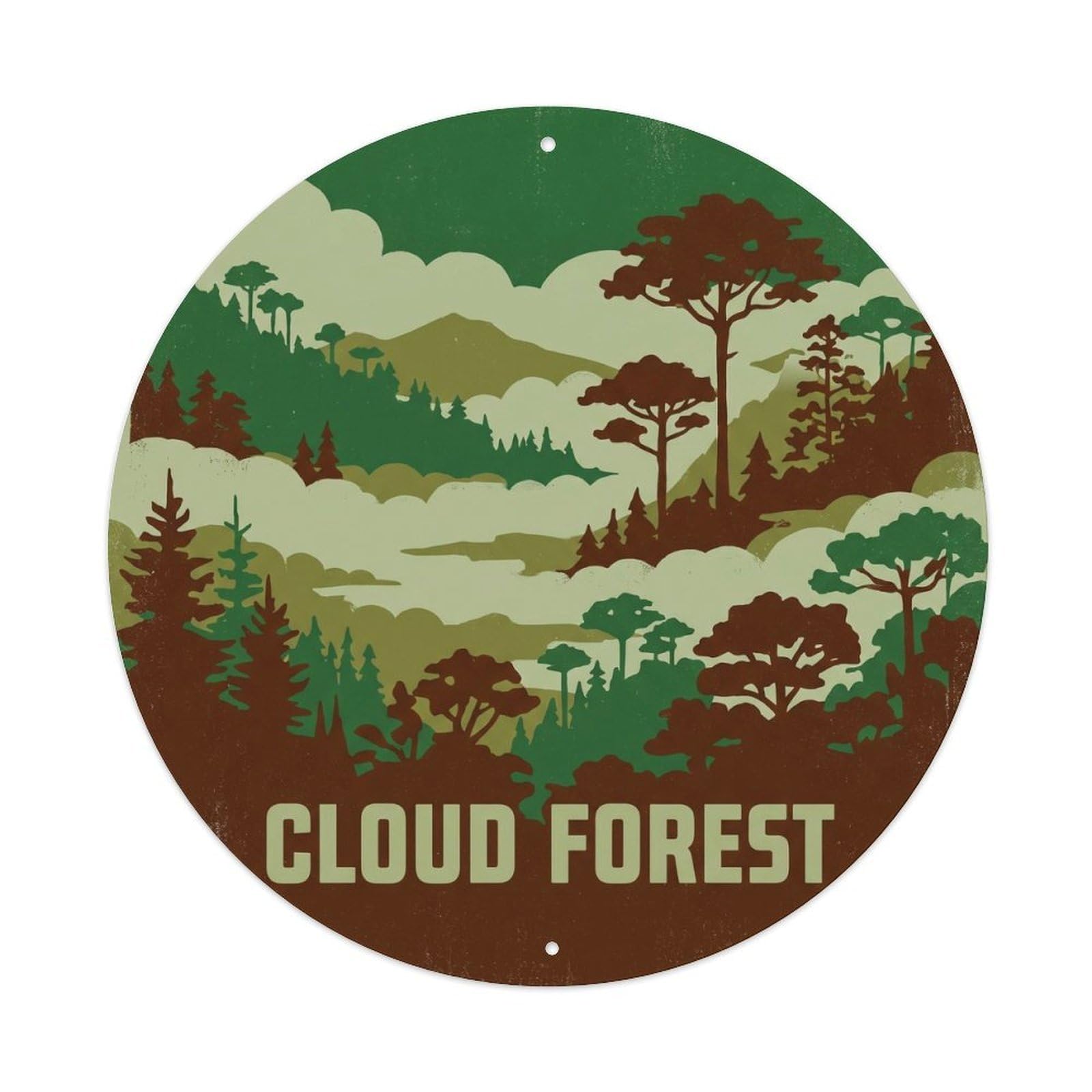 Cloud Forest Hawaii Tropical Botanical Island Metal Tin Sign
