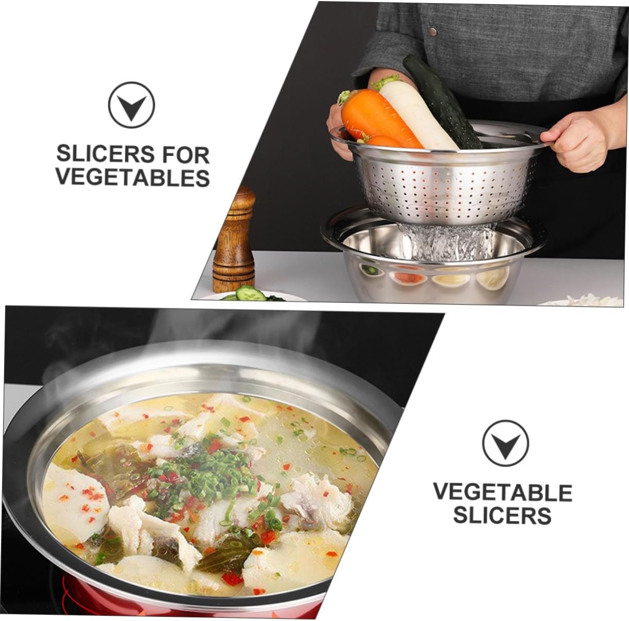 Multipurpose Basin Vegetable Cutter Peeler Grater Slicer Fruit Slicer for Kitchen