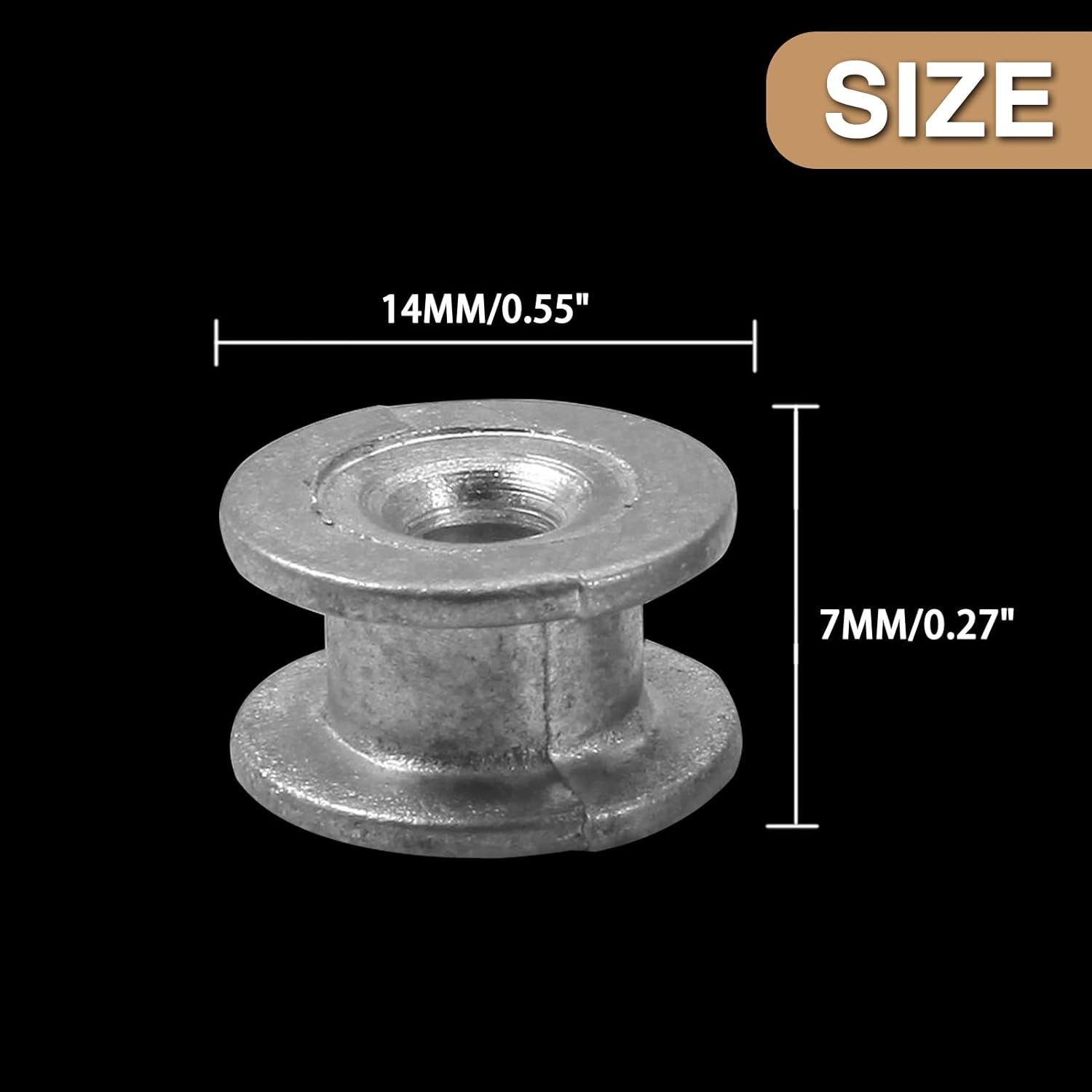 12pcs Grass Trimmer Head Eyelets Sleeve String Trimmer Replacement Parts Universal Weed Eater Head Parts Strimmer Cutter Accessories for Lawn Mowers, Strimmer, Brush Cutters, with Storage Box