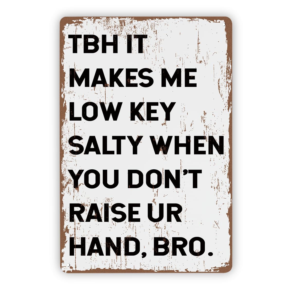 Funny Teacher Quote Classroom Tin Sign, 7.9x11.8in