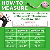 Copper Compression Gear PREMIUM Fit Recovery Elbow Sleeve - 100% GUARANTEED - #1 Elbow Compression Sleeve / Support Brace / Wrap For Workouts, Tennis Elbow, Golfers Elbow, And More!