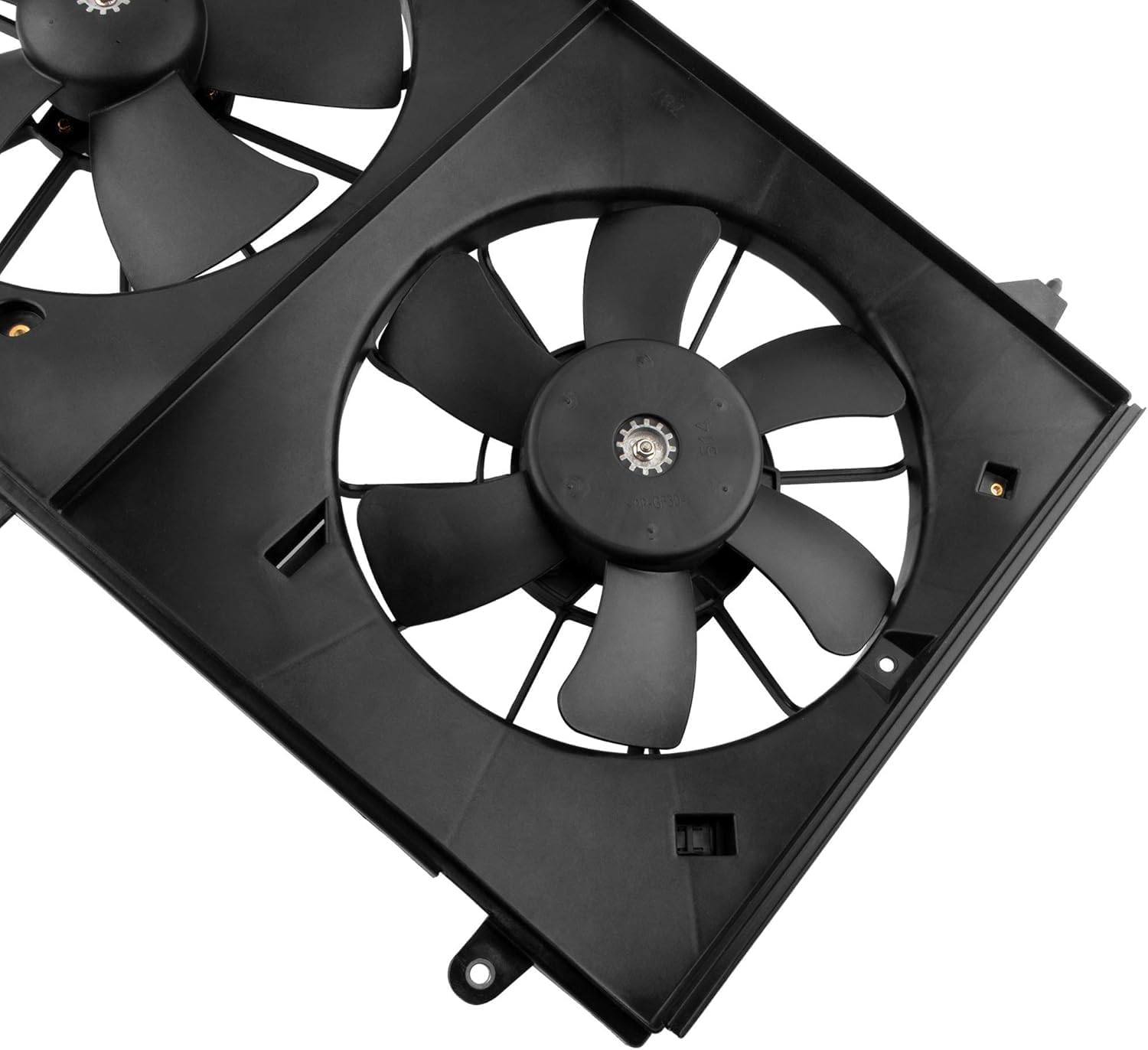 620-225 Engine Dual Radiator & Condenser Cooling Fan Assembly for Honda Accord 2003 2004 2005 2006 2007 L4 2.4L, HO3115121 19015RAAA01 19020PND003 19030RAAA01 38611RAAA01
