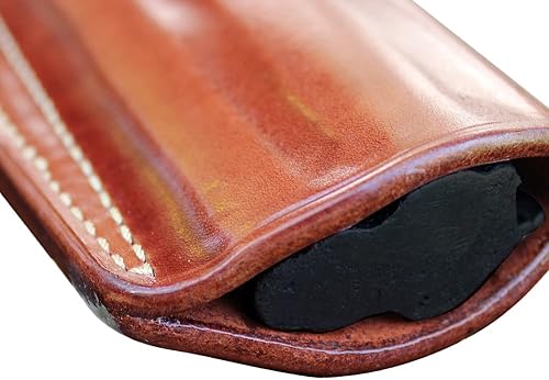 Miniatura 3 de Funda de cuero para remo OWB con correa de retención para Smith Wesson N-Frame Modelo 629 Classic Full Underlug Barrel 44 Magnum 6.5 ''BBL, color