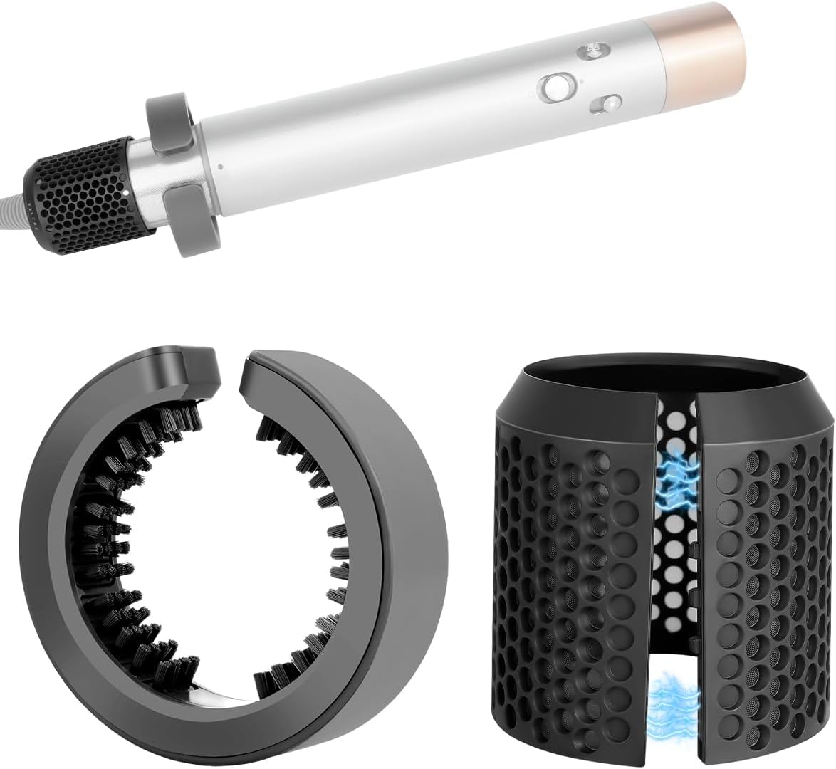 Outer Filter Cover Replacement and Filter Cleaning Brush for Dyson Airwrap HS01 HS05 Strainer Magnetic Filter Cage, Part no. 969758-06