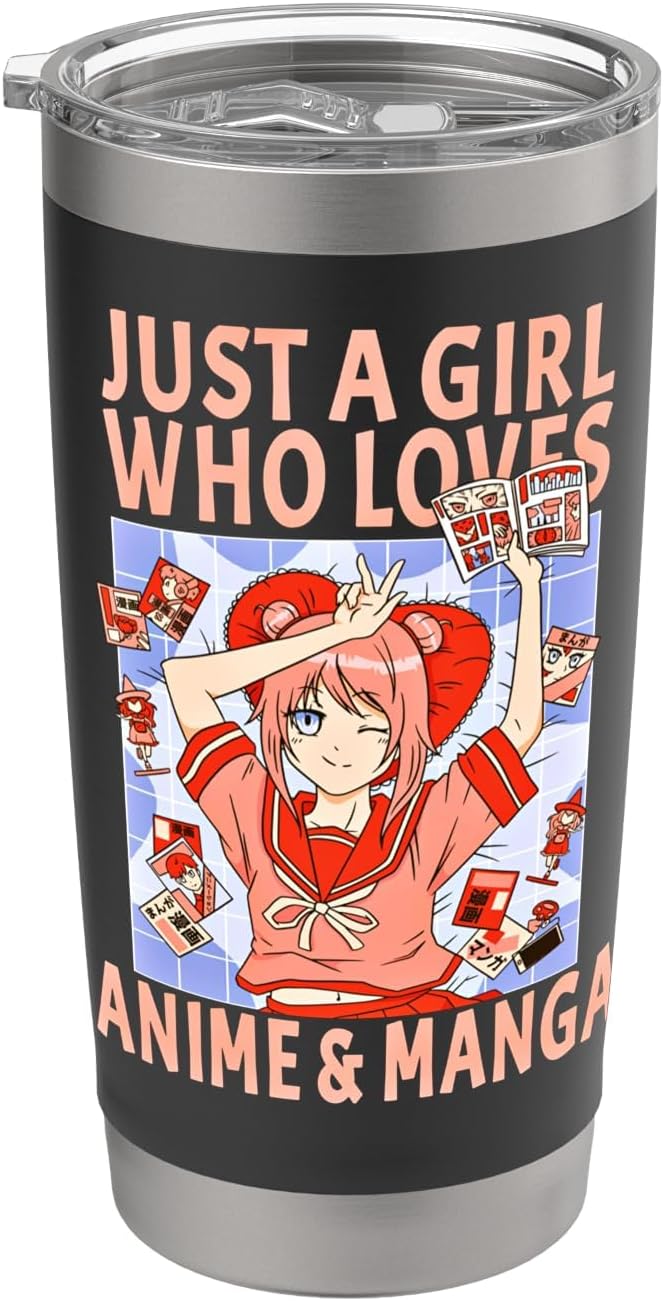 Books Anime Stuff. Just A Girl who loves Anime and Manga Stainless Steel Insulated Tumbler