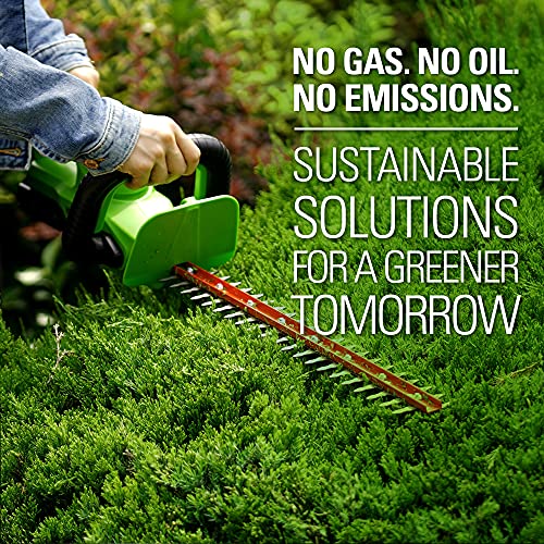 Greenworks HT24B1515 24V 22 Inch Cordless Rotating Handle Hedge Trimmer thumb #12