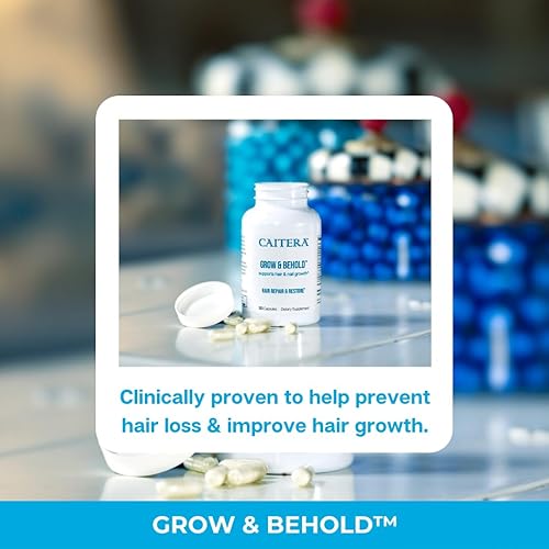 Miniatura 3 de Grow & Behold Suplemento dietético clínicamente probado para adelgazar el cabello Saw Palmetto, biotina, zinc y selenio para apoyar el crecimiento
