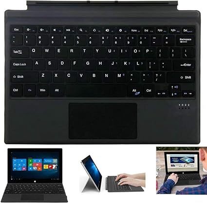Amazon Surface Pro 7 キーボード サーフェイス Pro7 タブレット ワイヤレス キーボード タッチパッド搭載 Bluetooth ワイヤレスキーボード タブレットケース Surface Pro 7 ブラック Iqiyevolew パソコン用キーボード 通販