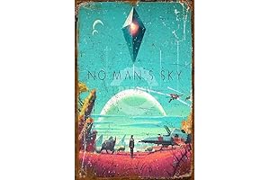 AHEMOLY No Man's Sky Vintage Wall Decor Metal Plaque