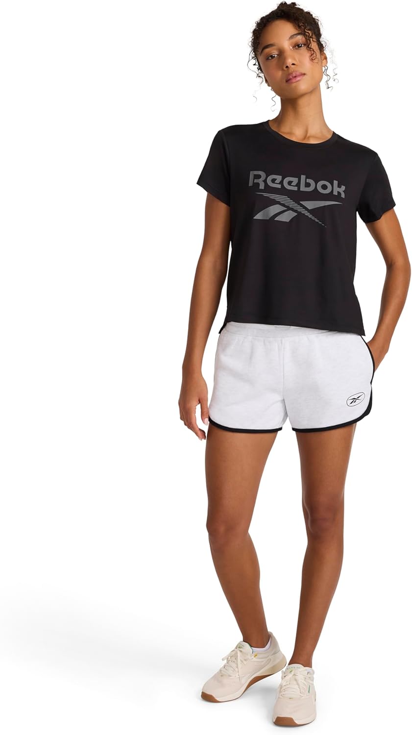Reebok Apparel Women's Retro Active Short, Vector Navy - Image 3