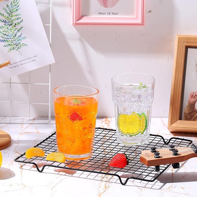Image of 300ml Clear Glass Tumbler, Highball Drinking Glasses for Cocktails, Juices, Milkshakes Water Glass Clear Iced Tea and Glasses for Drinking Cocktail, Juice, Coke, Soda (4, 300ML)