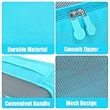 WOWTOY 6PCS Packing Cubes for Travel Luggage Organiser Bag Compression Pouches Clothes Suitcase, Packing Organizers Storage Bags for Travel Accessories, Light Blue - Image 4