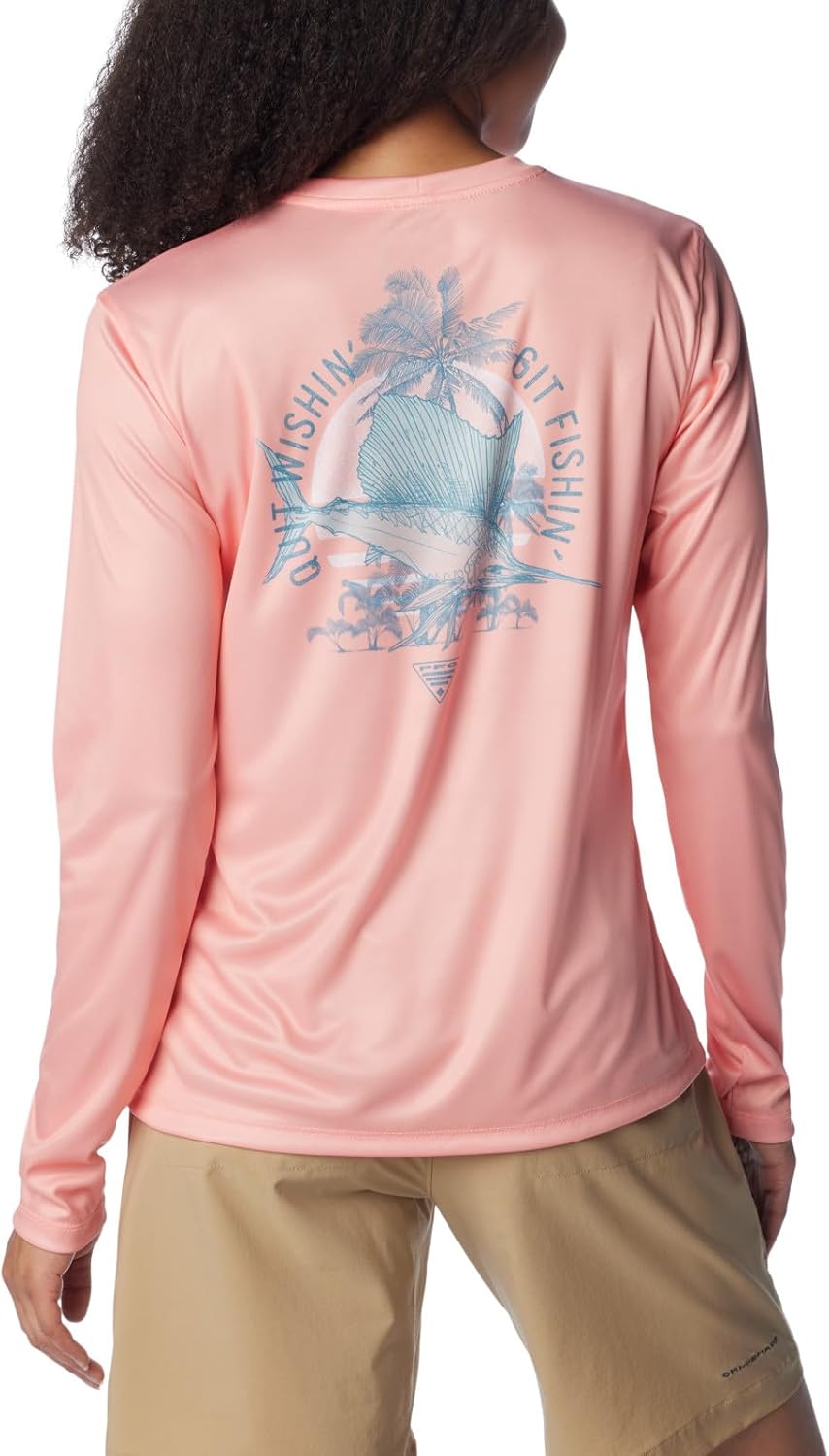 Columbia Womens Tidal Tee PFG Sun Up - Image 2