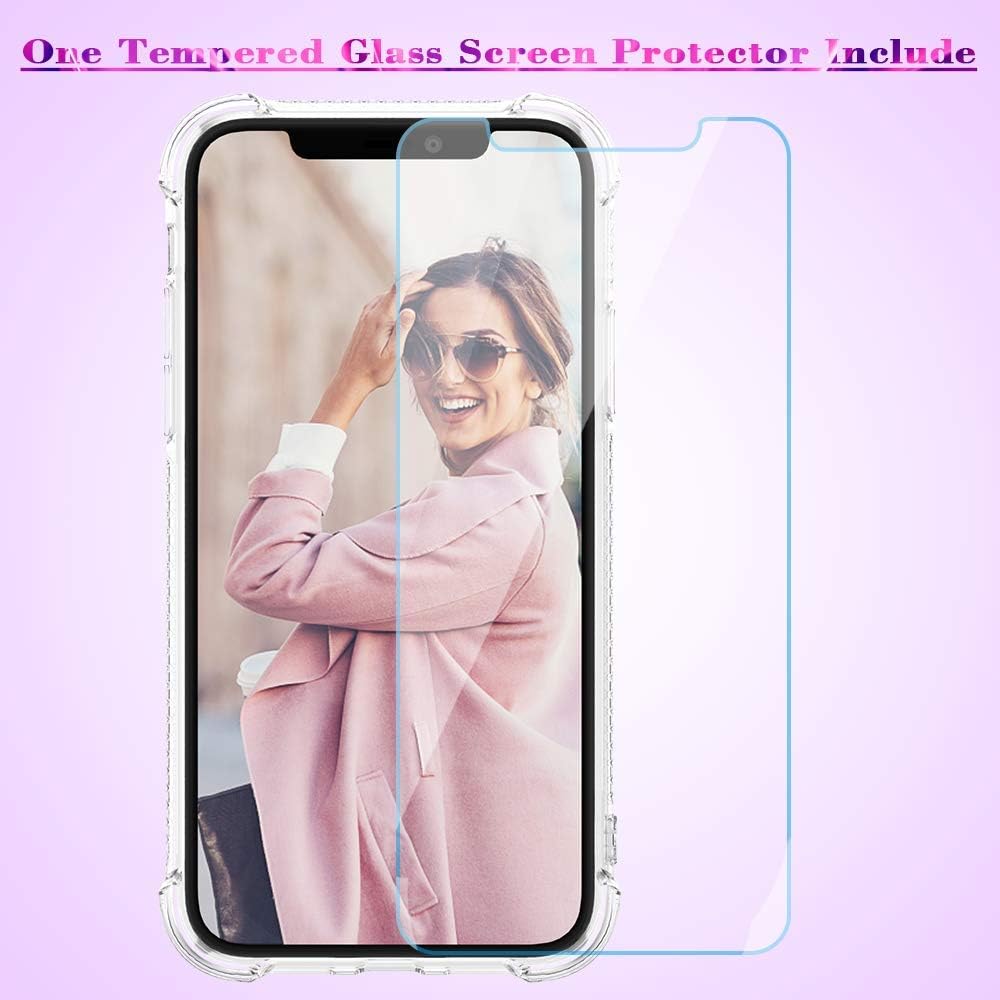 Caka iPhone XR Case, iPhone XR Glitter Case Shockproof Glitter Series Luxury Bling Fashion Flowing Liquid Floating Sparkle Soft TPU Clear Case for iPhone XR (Purple)