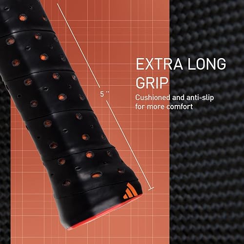 Miniatura 5 de Adidas Adipower - Paleta de pickleball de 24 quilates de carbono aluminizadosuperficie de carbono 3K, construcción clásica multicapa, núcleo de