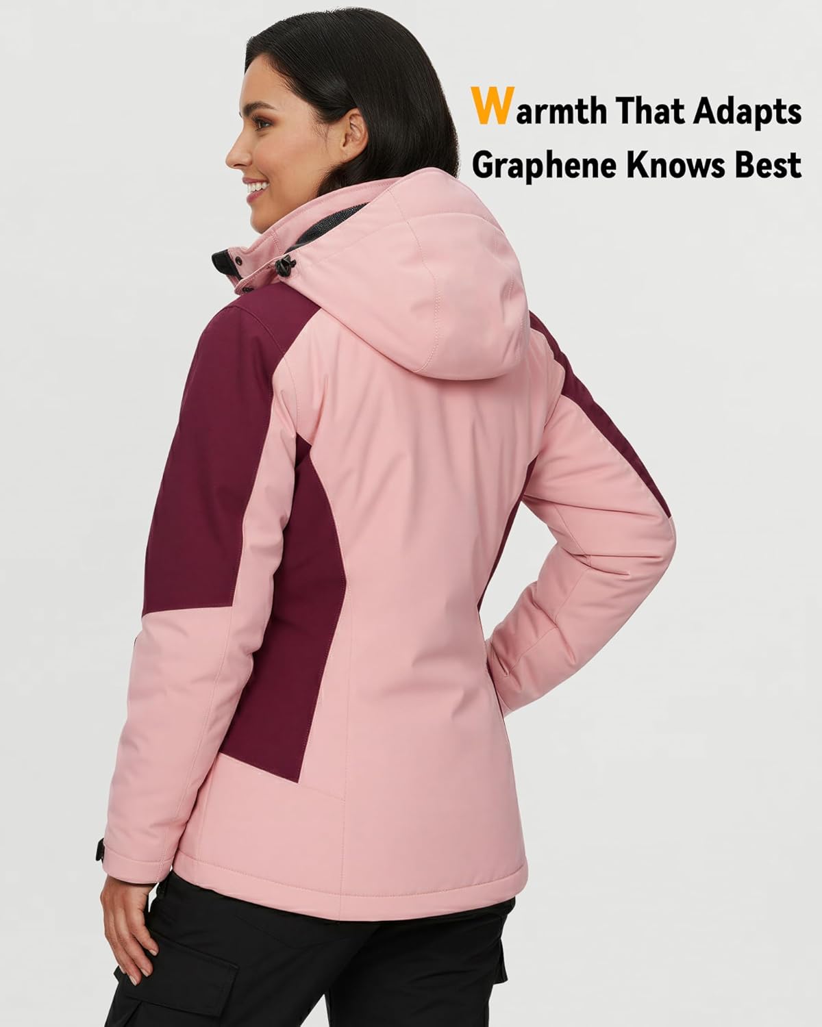 Wulcea Graphene Heated Jacket For Women 12V 18400mAh Fast Charge With Large Capacity - Image 6