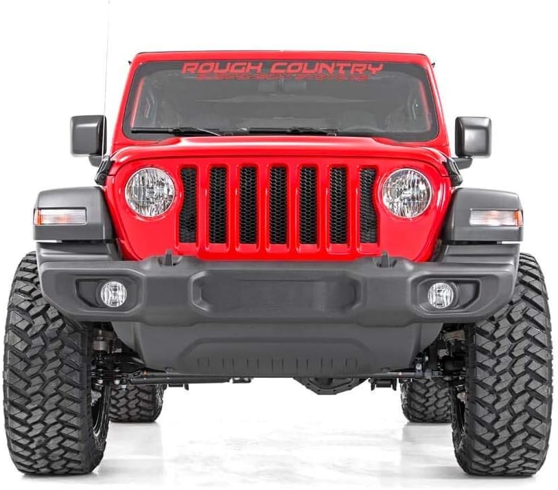 Rough Country 2.5" Lift Kit w/ V2 Shocks for Jeep Wrangler JL Unlimited (2018-2023) 4-Door (Non-Rubicon Models) - Fits up to 35" Tires