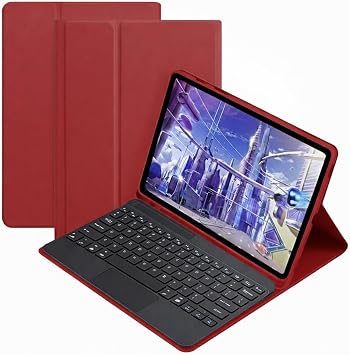 Microcase Xiaomi Redmi Pad 2 Pro 12.1 inch Tablet için Bluetooth Touchpad Klavye + Standlı Kılıf - BKK5 (Mavi)