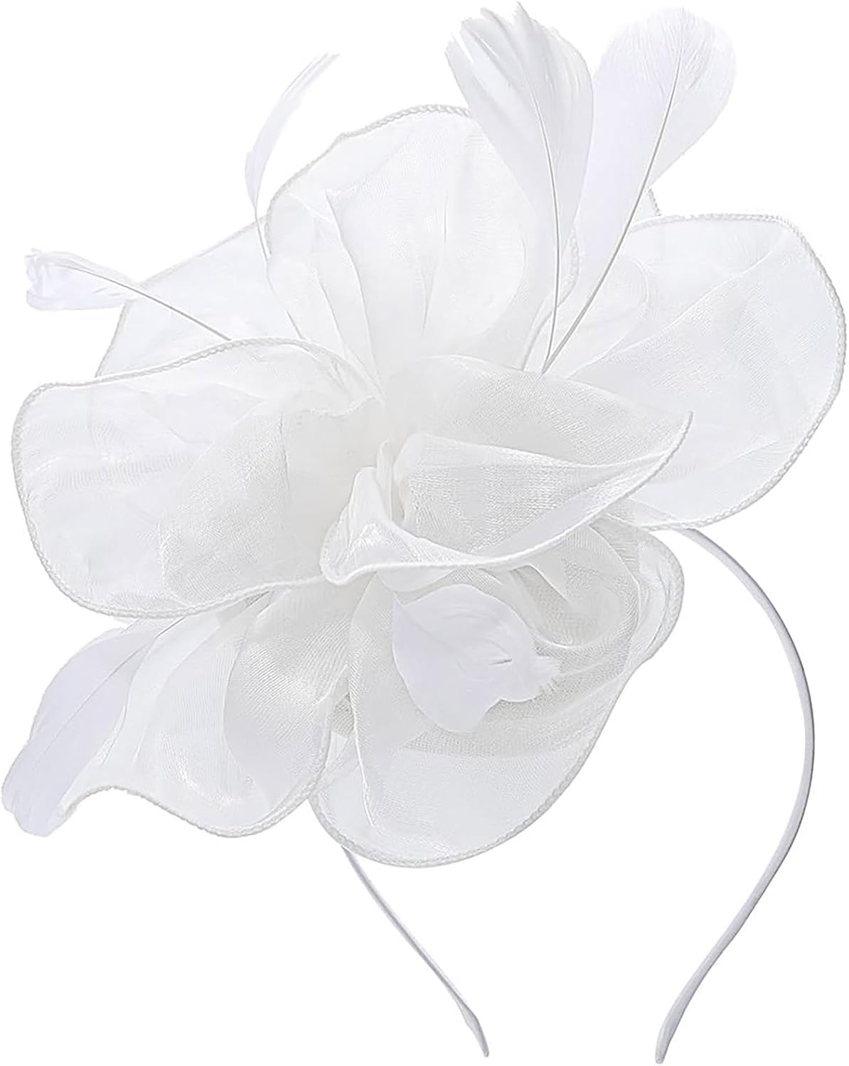 Yokawe Fascinators Hat Feathers Cocktail Headband Tea Party Headpiece for Women