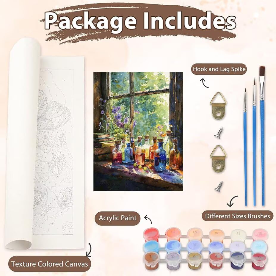 Peinture par numero enfant et adulte grand format 100x130cm kit de peinture acrylique loisir DIY