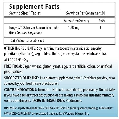Prohealth Optimized Curcumin Longvida 3-Pack (1000 Mg, 30 Tablets) (3-Bottles) 285X More Bioavailable | Joint Health | Cognition | Anti-Inflammatory | Antioxidant Supplement #TOP1