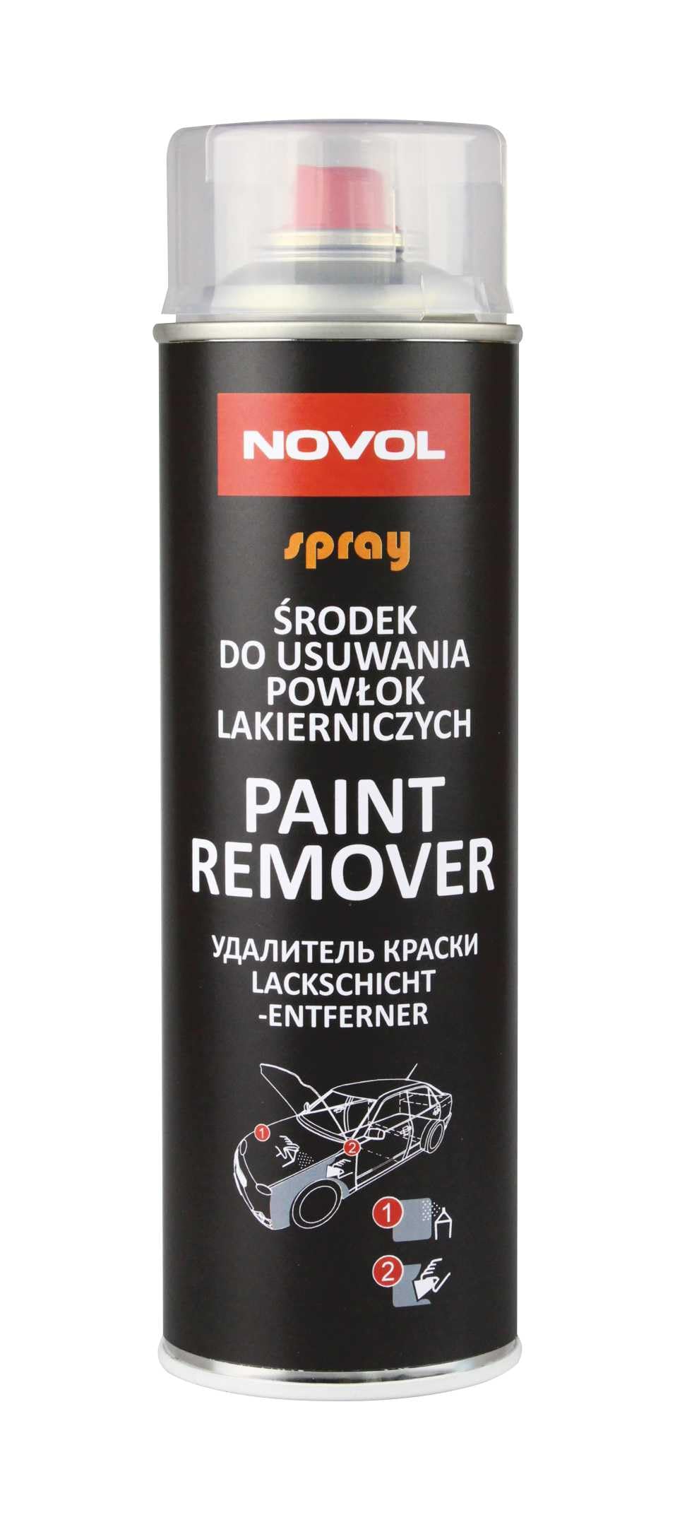 Novol Spray PAINT REMOVER aerosol 0.4L - Autobody Refinish Automotive Paint Car Repair Professional & DIY