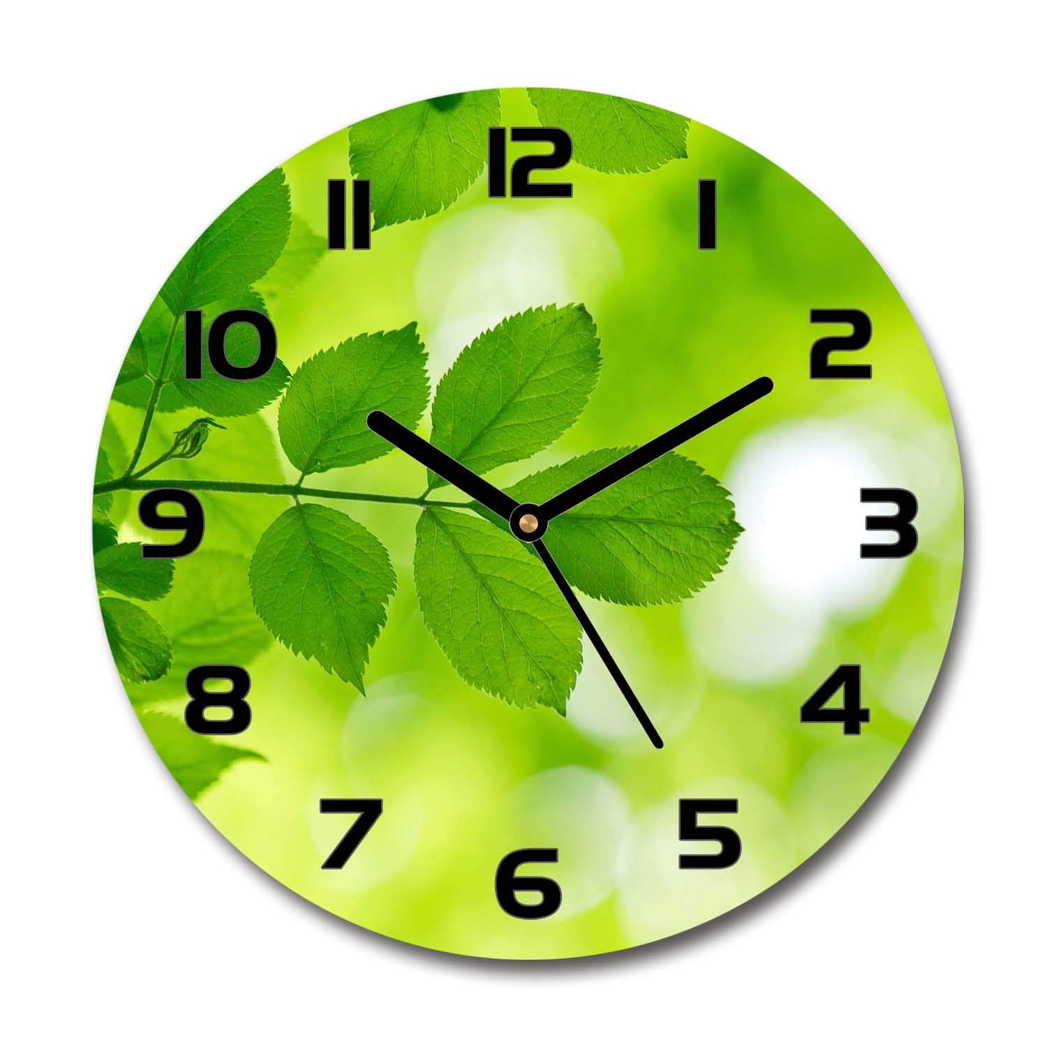 Horloge en verre silencieuse 60x60cm Tulup pour éliminer le tic-tac dans un salon design
